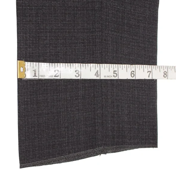 Zanella NWT Dress Pants Size 36 US Curtis In Gray Melange Wool Blend